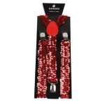 Wholesale 2.5Cm Sequin Men 3 Clips Mens Suspenders for Party Celebration - Image 2