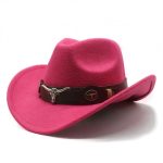 Wholesale Luxury Wide Brim Plain Distressed Designer Felt Western Jazz Men Wool Felt Cowboy Hat With Custom logo - Image 3