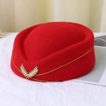 Woolen Stewardess Hat Vintage Ladies Beret Temperament Solid Color Women Caps for Dinner Stage Performance - Image 16