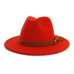 Wholesale New Arrive Custom Trilby Retro Large Brim Felt Fedora Hats - Image 22
