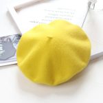 Berets-EA138 2022 Vintage Felt 100% Custom Wool  Embroidery Red Berets Girl Beret Caps for Women - Image 40