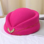 Custom air Plane Flight Costume Cosplay Career Stewardess Etiquette Hostess Attendant Beret Hat - Image 14