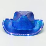 LED Light Fashion Party Hats Festival Hats Hallowmas  Laser Reflection Solid Color Sandbeach  Yacht  Outdoor Party Cowboy Hats - Image 2