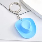 Cartoon Cute Small Small Mini Hat Style  Cheap Pretty Plastic Material Custom 3d Mini Cowboy Hats with Keychain Backpack - Image 4