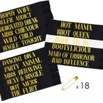 12 Pcs Bachelorette Party Sashes- Bride to Be Sash and Bride Tribe Sashes Black