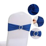 High Quality Spandex Chair Sashes for Party Wedding Decorative Wholesale  Banquet Decor Stretch Knot - Image 11