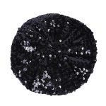 Women Sequins Hat Metallic Shining Costume Jazz Glitter Dance French Beret Round Cap Ladies Fashion Accessories Beanie - Image 15