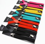 Hot Sale Cheap Unisex Suspender Belt Solid Color Strap Adult Suspenders - Image 6