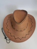 Wholesale Western Cowboy Summer Women's European and American Retro Large Brimmed Beach Sunscreen Hats - Image 7