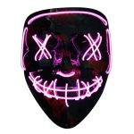 G-60 El Wire Rave LED Mask Light up Guy Fawkes Anonymous V for Vendetta Mask - Image 2