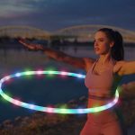 LU-0386 Popular Led s Glowing Lights Exercise Multi-Color Changing Light up Hoop for Kids Adults Dance Dark - Image 2