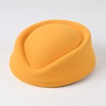 Wholesale Solid Color Classic Curled Brim Etiquette Hat Fashion Elegant Dome Formal Headwear Dance Team Uniform Hat - Image 15