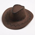 Faux Suede Cowboy Hat Leather Suedette Large Wide Brim Mexico Sombreros Travel Hiking Hunting Surf Hat Cap - Image 11