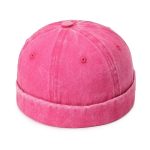 Washed Cap Without Brim Visorless Docker Hats Vintage Dstressed Brimless Baseball Caps With Custom logo - Image 17