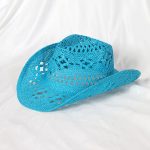 Wholesale Summer Beach Outdoor Sunshade Straw Sun Hat Western Cowboy Jazz Hat Wide Brim Handmade Retro Hollow Cowgirl Fedora Hat - Image 10
