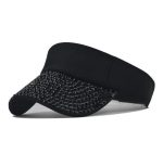 Fashion Bedazzled Bling Visor Cap Hat Adults Embellished With Rhinestone for Outdoor Sports Travel Fishing Daily Use - Image 7