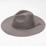 Wholesale Pink Wide Brim Hats Women Suede Vegan Fedora Hat Formal Dress for Party Scene - Image 9