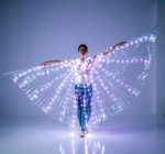 Wholesale Lights Belly Dance Isis Wings Glow Angel With Telescopic Sticks Flexible Rods for Adults - Image 10