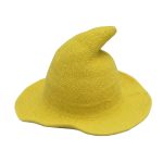 Factory Wholesale Party Witch Hats Peaked Big Brim Basin Cap Foldable Bucket Witch Hat Wool for Women - Image 15