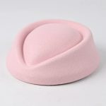 Wholesale Solid Color Classic Curled Brim Etiquette Hat Fashion Elegant Dome Formal Headwear Dance Team Uniform Hat - Image 4