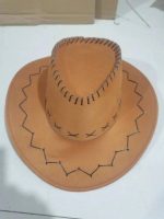 Wholesale Western Cowboy Summer Women's European and American Retro Large Brimmed Beach Sunscreen Hats - Image 15