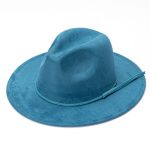 Wholesale Classic Tissue Rope Band Wide Brim Felt Hat Formal Dress Suede Fedora Hat for Women Men - Image 11