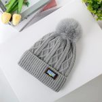 Women Autumn and Winter Knitted Hat With Embroidered Letters Twisted Knit Pattern Thick Warm Headwrap Hat - Image 15