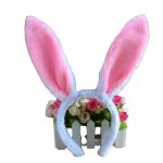 Cute Lovely Plush Long Rabbit Ears Band Women Girl Bunny Headband Headwear Ear Decorations Hair Accessories for Cosplay