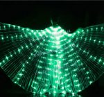 Wholesale Lights Belly Dance Isis Wings Glow Angel With Telescopic Sticks Flexible Rods for Adults - Image 3