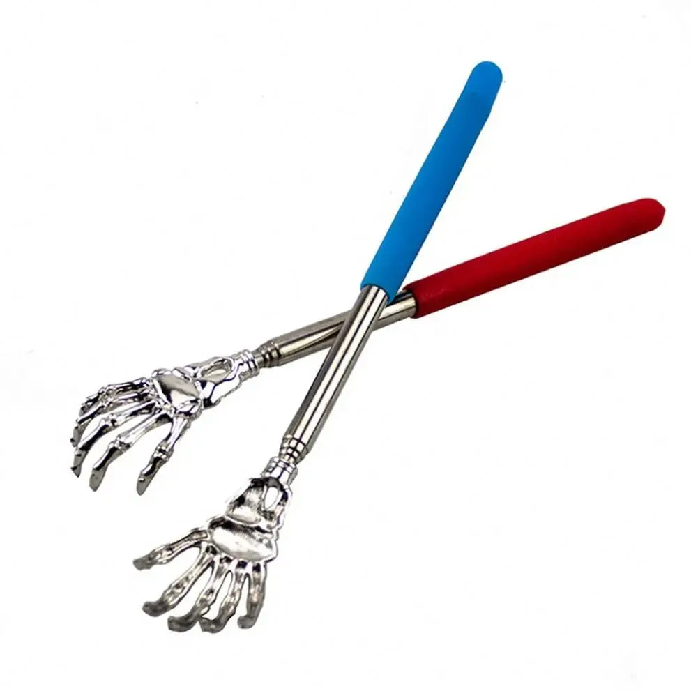 H844ca62e85f7469fb40e71f2d74d800er Stainless Steel Back Scratcher Telescopic Scratching Massager Extendable Itch Old Man Health Products Anti-itch Tool - Image 1
