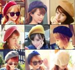 OEM Factory Wholesale Custom in Stock Solid Color  Fake Wool French Beret Hat Cap for Women - Image 4