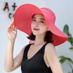 Esrt-069 Beach Cap Caps Panama Wide Brim Infant Hats for Women Summer Sun Visor China Straw Hat Ribbon Custom Upf 50 - Image 9
