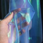Wholesale Laser Gradient Iridescent Organza Mesh Fabric Designer Fabric Dress DIY Children's Clothes Cosplay Translucent Lace - Image 13