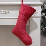 Wholesale 9 Colors Velvet Christmas Stocking Multi Colors Monogram Personalize Velvet Christmas Stocking Decoration - Image 10