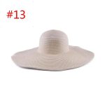 ABOUT 19 COLORS Real Factory Price Cheap Good Quality Floppy Straw Hats Beach Paper Hat - Image 19