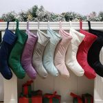 Wholesale 9 Colors Velvet Christmas Stocking Multi Colors Monogram Personalize Velvet Christmas Stocking Decoration - Image 6