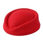 Wholesale Solid Color Classic Curled Brim Etiquette Hat Fashion Elegant Dome Formal Headwear Dance Team Uniform Hat - Image 5