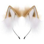 New Style Plush Lovely Faux Fur Wolf Fox Cat Ears Headband Anime - Image 5