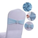 High Quality Spandex Chair Sashes for Party Wedding Decorative Wholesale  Banquet Decor Stretch Knot - Image 31