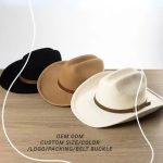 2025 Free Sample Shinehats Luxury Chapeau Femme Western Wide Brim Hat Fedora Wholesale Cowboy Felt Custom Logo Cowboy Hats - Image 4