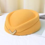 Custom air Plane Flight Costume Cosplay Career Stewardess Etiquette Hostess Attendant Beret Hat - Image 9