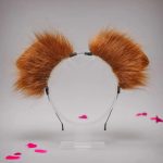 Cute Plush Dog Headbands Women Furry Animal Ears Hair Hoop Handmade Costume Cosplay Long Fur Headpiece Party Hairband - Image 3