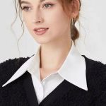 Good Quality Chiffon Simple V Decoration Collar - Image 2