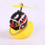 Rubber Duck Car Bicycle Decorations Small Yellow Duck Car Accessories Duck Light With Horn - Image 11