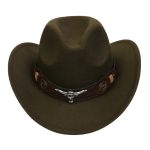 2025 Free Sample Shinehats Luxury Chapeau Femme Western Wide Brim Hat Fedora Wholesale Cowboy Felt Custom Logo Cowboy Hats - Image 82