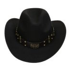2025 Free Sample Shinehats Luxury Chapeau Femme Western Wide Brim Hat Fedora Wholesale Cowboy Felt Custom Logo Cowboy Hats - Image 15