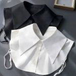 CLS002 Wholesale  Faux False Collar  Half  Shirts Corsage  Women Cotton Blouse Fake Collars Neckline