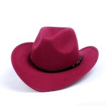 CUSTOM LOGO Luxury Wool Men Western Bands Unisex Texas Bulk Ranger Keychain Buy Wholesale Belt Buckle Cowboy Fedora Hats - Image 7