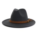 Wholesale New Arrive Custom Trilby Retro Large Brim Felt Fedora Hats - Image 10