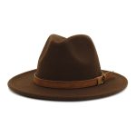 Wholesale New Arrive Custom Trilby Retro Large Brim Felt Fedora Hats - Image 18